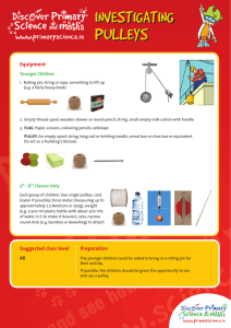 Investigating Pulleys - Discover Primary Science & Maths