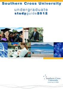 Undergraduate Study Guide 2012 Southern Cross University