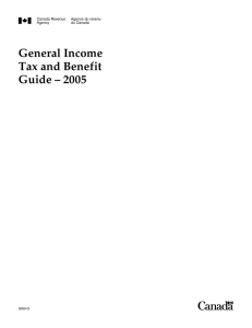 2005 General Income Tax and Benefit Guide