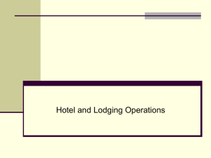 CHAPTER 10 – LODGING OPERATIONS