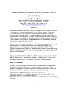 9.2 Currency appreciation in emerging Asia and trade deficit in the US