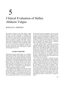 HV chapter 05-Clinical Evaluation of Hallux Abducto
