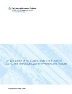 an evaluation of the current state and future of xbrl and interactive