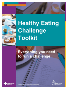 Healthy Eating Challenge Toolkit