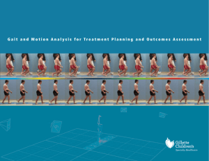Gait and Motion Analysis for Treatment Planning and Outcomes