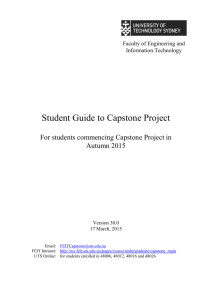 Student Guide to Capstone Project