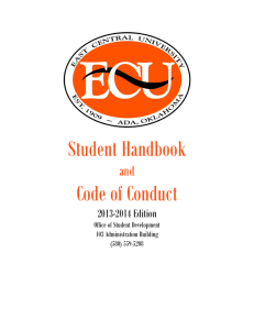 Student Handbook - East Central University