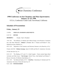 Ion Chemistry Conference