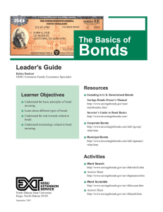 Leader's Guide - The Basics of Bonds - NDSU Agriculture