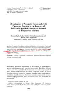 Bromination of Aromatic Compounds with Potassium Bromide in the