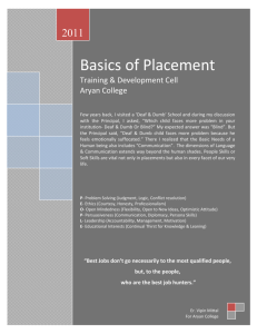 Basics Of Placement