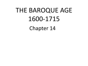THE BAROQUE AGE