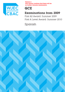 GCE Spanish Specification