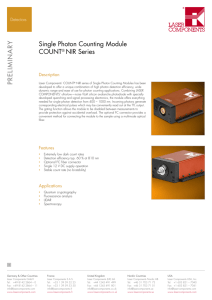 Single Photon Counting Module COUNT ® NIR Series