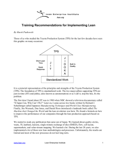 Principles of TPS - Lean Enterprise Institute