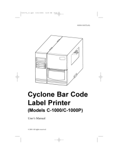 Cyclone Bar Code Label Printer