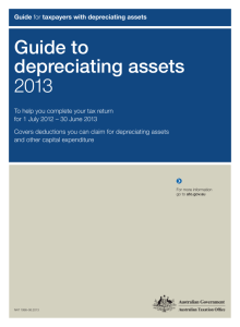 Guide to depreciating assets 2013