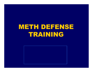 Meth Defense Training