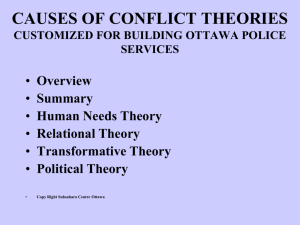 causes of conflict theories