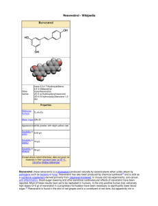 Resveratrol - Wikipedia Resveratrol
