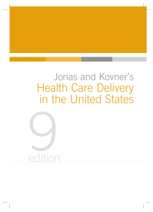Health Care Delivery in the United States 9edition