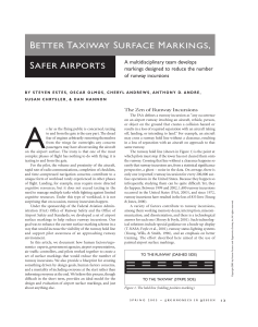 better taxiway surface markings, safer airports