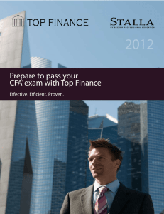 Top Finance CFA Brochure Juin 2012