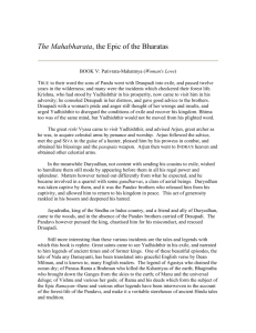 The Mahabharata, the Epic of the Bharatas