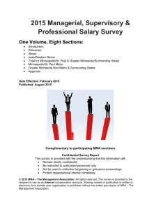 2015 Managerial, Supervisory & Professional Salary Survey