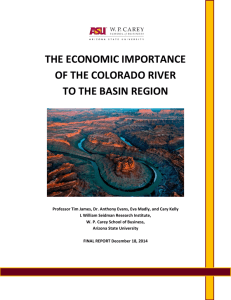 the economic importance of the colorado river to