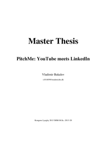Master Thesis PitchMe