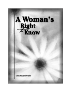 Woman's Right to Know - Texas Department of State Health Services