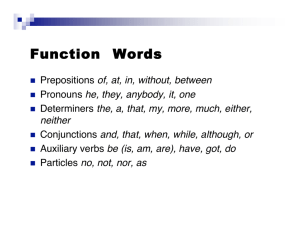 Function Words