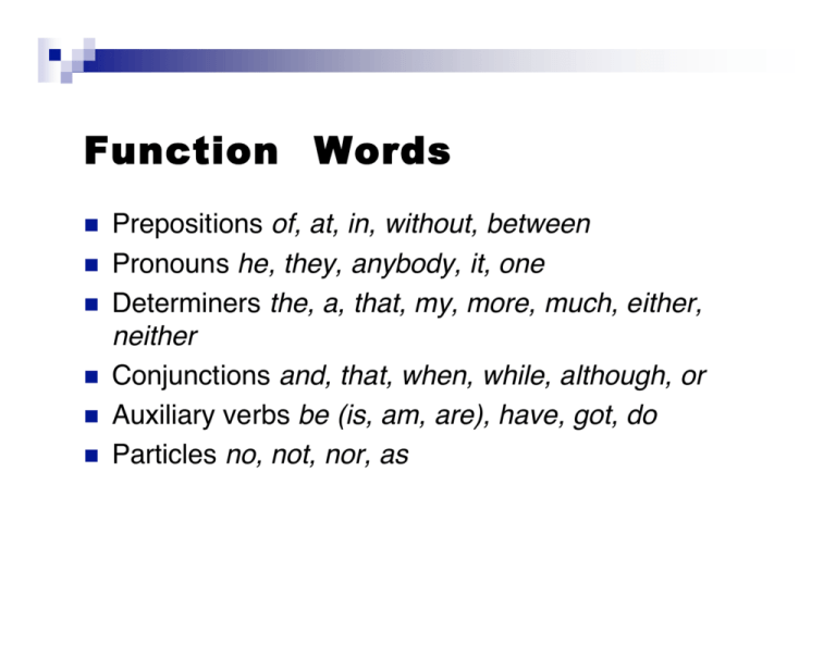 function-words