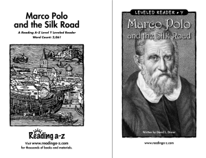 Marco Polo and the Silk Road