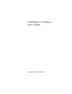 CASEVision™/ClearCase User's Guide