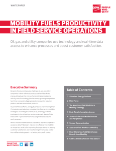 Mobility Fuels Productivity in Field Service Operations