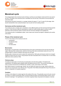 Menstrual cycle - Family Planning Victoria