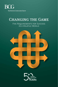 Changing the Game - Boston Consulting Group