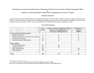 UVA Health Science Management Advising Sheet