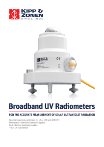 Broadband UV Radiometers