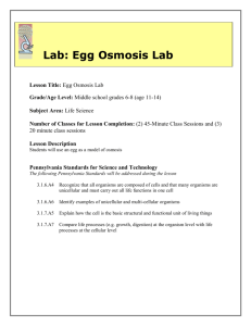 Lab: Egg Osmosis Lab - Boise State University