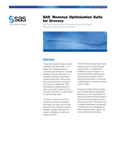 SAS® Revenue Optimization Suite for Grocery