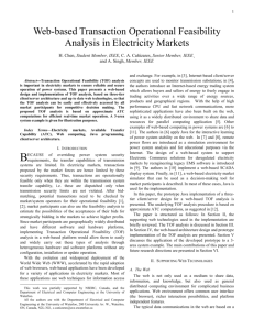 Web-based Transaction Operational Feasibility Analysis in