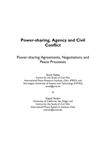 Power-sharing, Agency and Civil Conflict