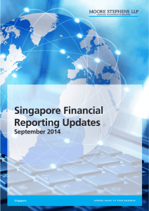Singapore Financial Reporting Updates