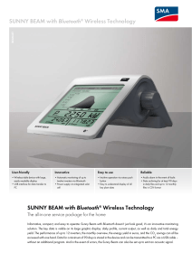 SUNNY BEAM with BLUETOOTH® Wireless Technology - mp-tec
