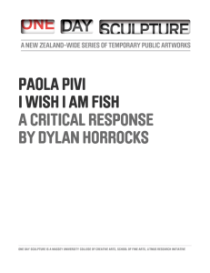 Dylan Horrocks on Paola Pivi's I Wish I Am Fish