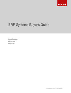 ERP Systems Buyer's Guide - Rose Business Technologies