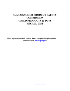 NEWS from CPSC US Consumer Product Safety Commission